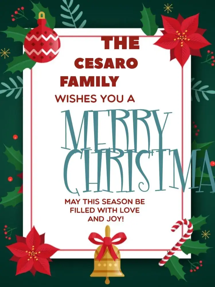 Christmas Card invitation