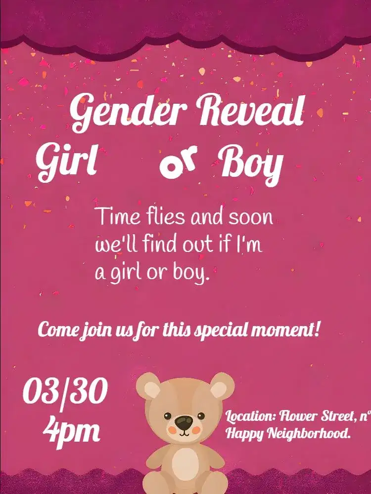 Baby Bear Gender Reveal