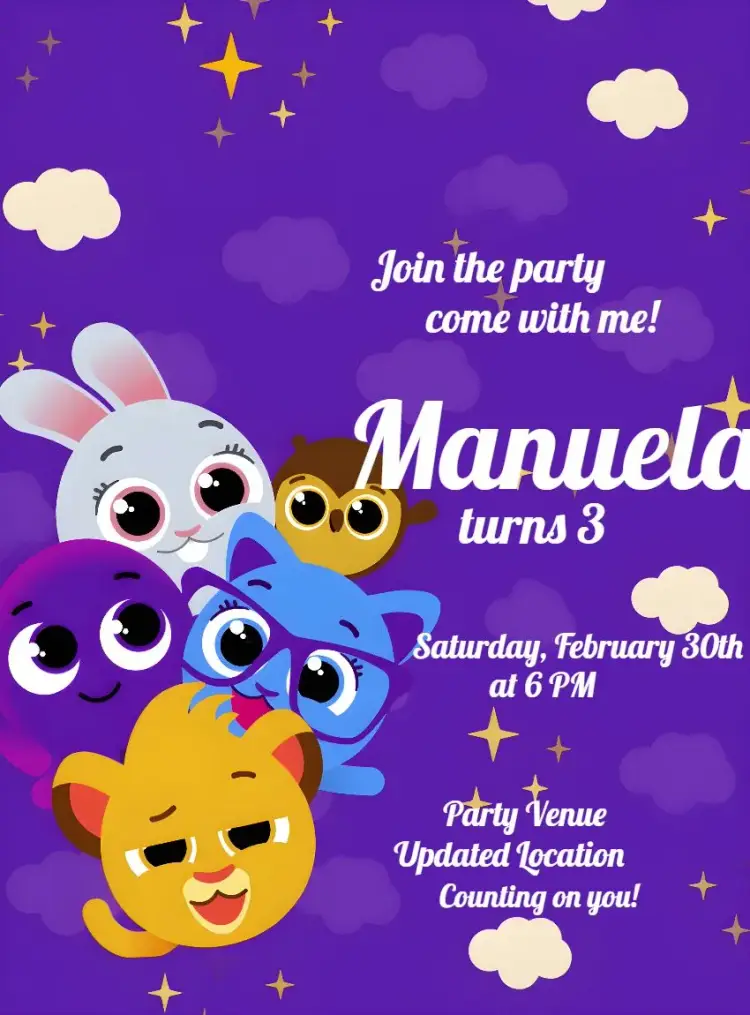 CuteCakes invitation