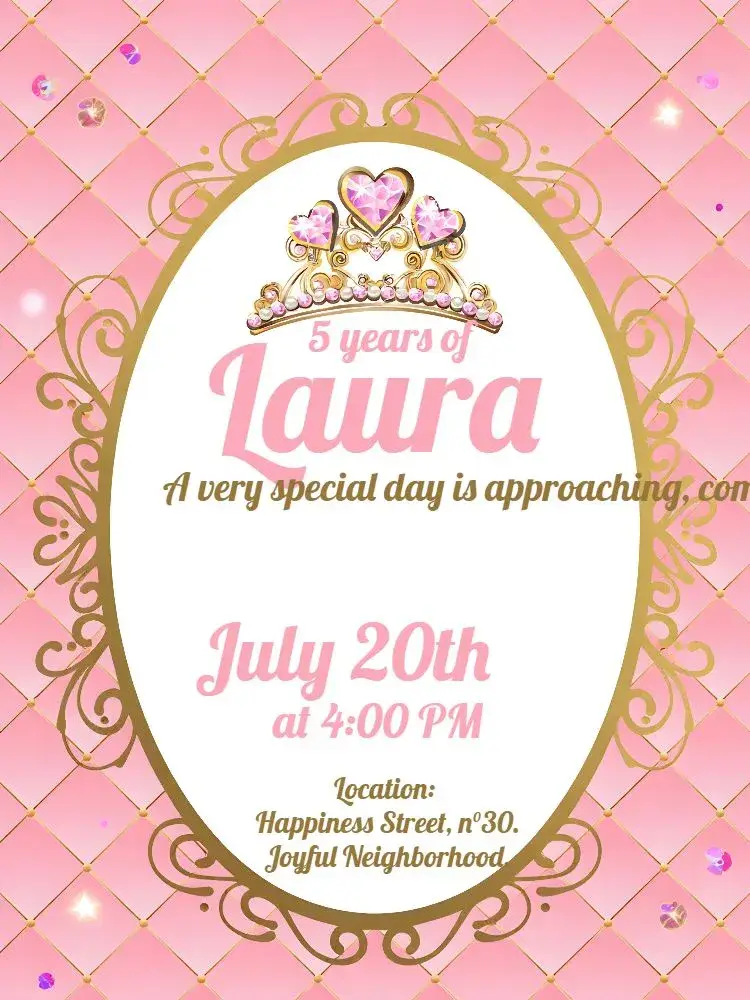 Royal Tiara invitation