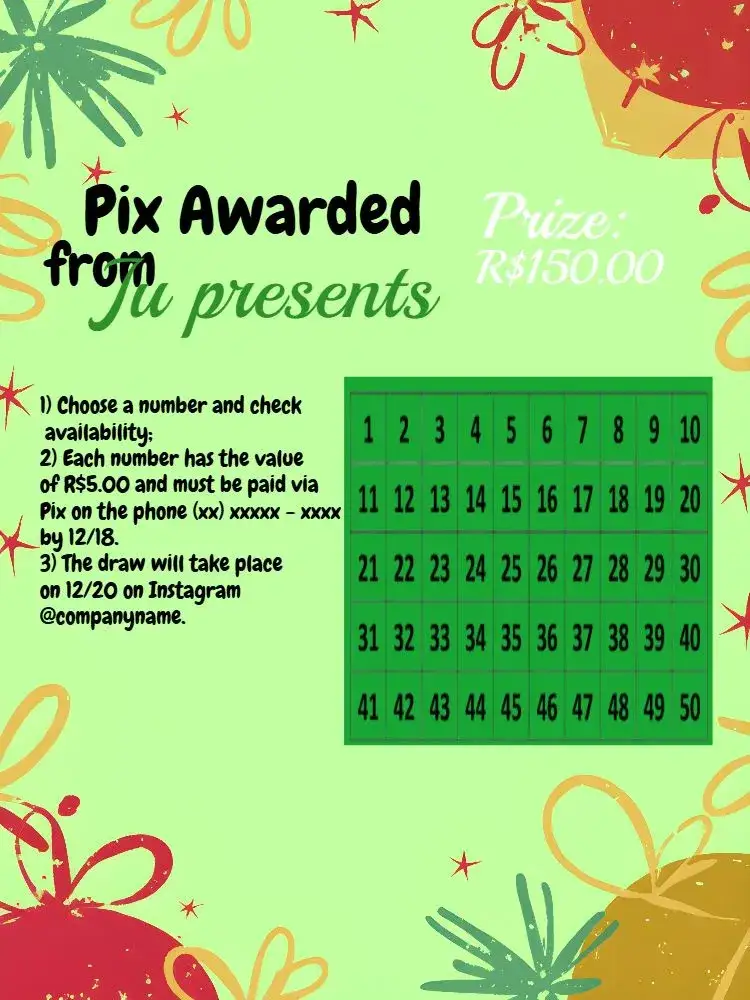 Invitation Pix Awarded Christmas Art – Tickets theme green, red, festive, cheerful, modern, digital
