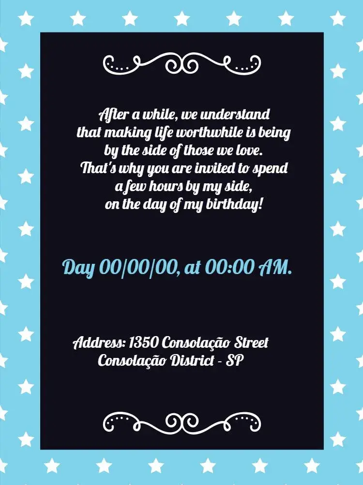 Celebration invitation