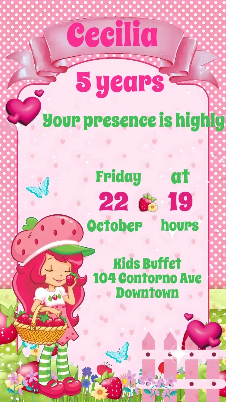 Strawberry invitation
