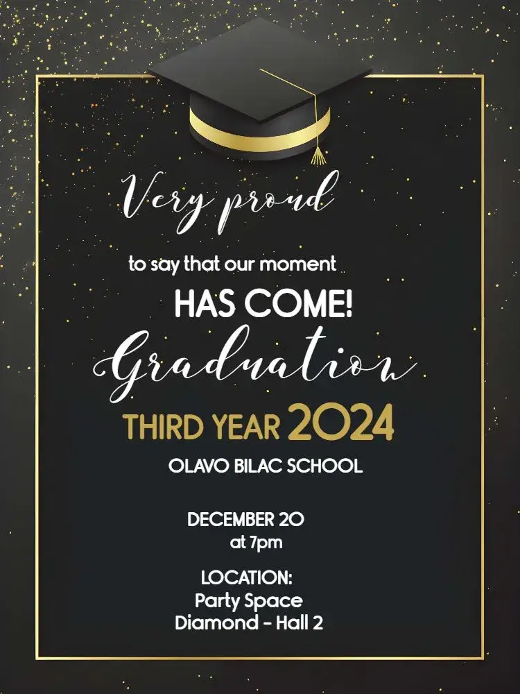 Invite High School Senior Graduation editable and customizable
