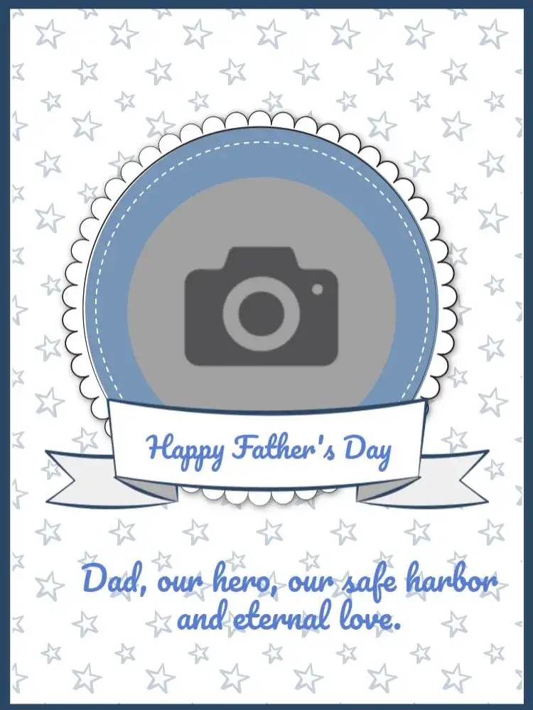 Invitation Post Father's Day With Love Photo – Most searched for theme modern, minimalist, affectionate, colorful, familiar