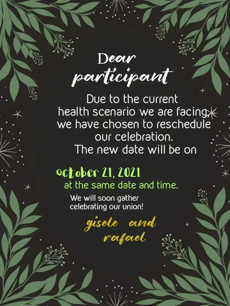 Invitation Wedding Announcement Foliage – Wedding theme foliage, floral, modern, elegant, rustic