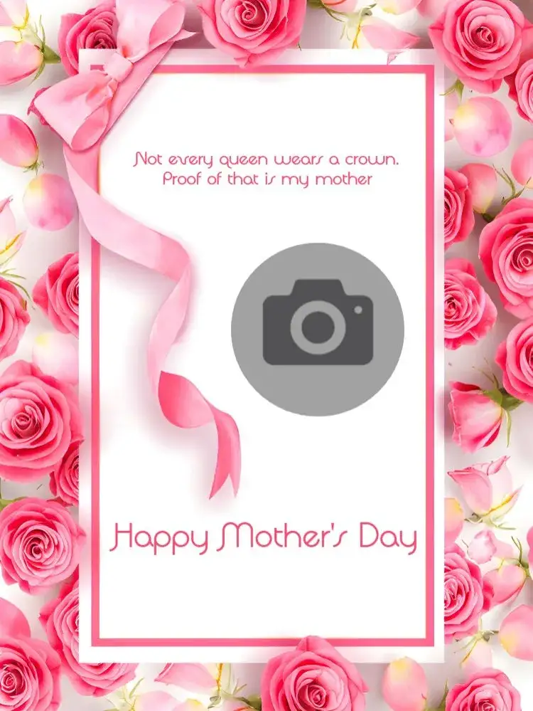 Invitation Mother's Day Post With Photo Gift – Commemorative Dates theme pink, floral, modern, delicate, minimalist