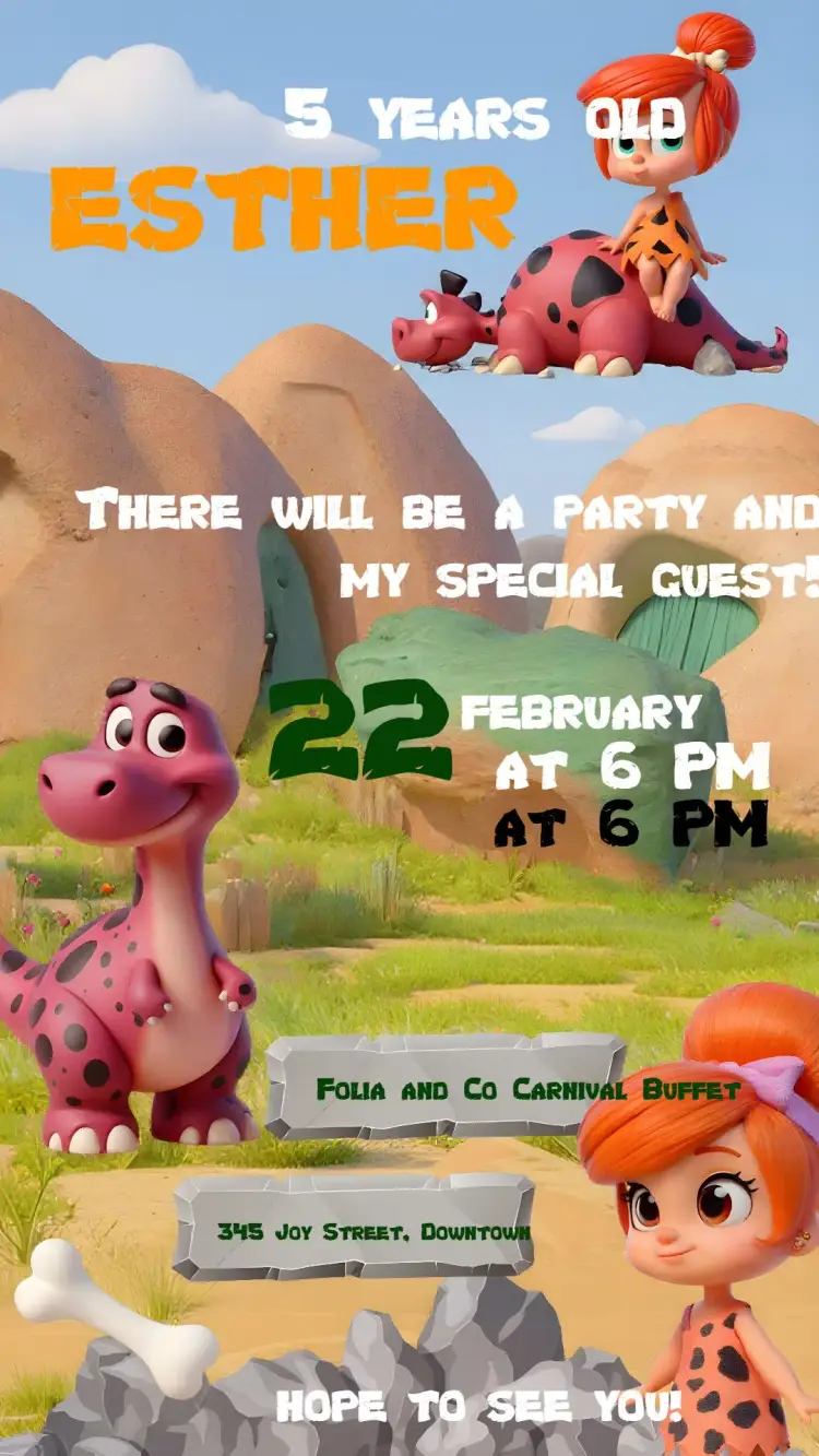 Pedrita Kids invitation