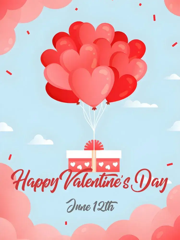 Valentine's Day Couple Post invitation