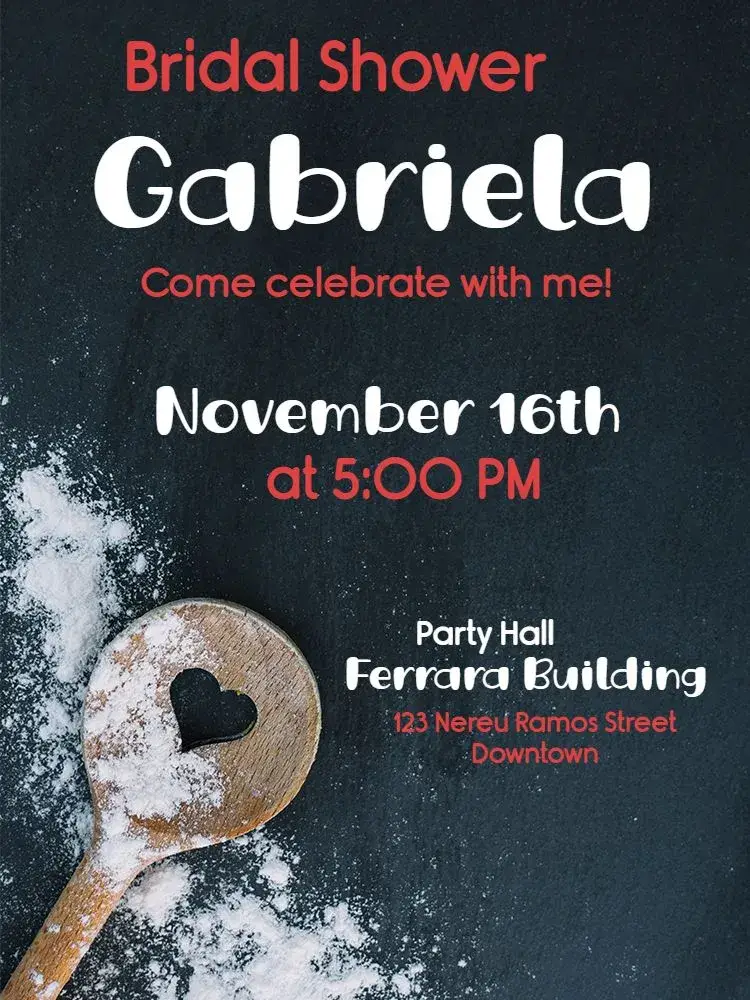 Bridal Shower - Model 1 Celebration invitation