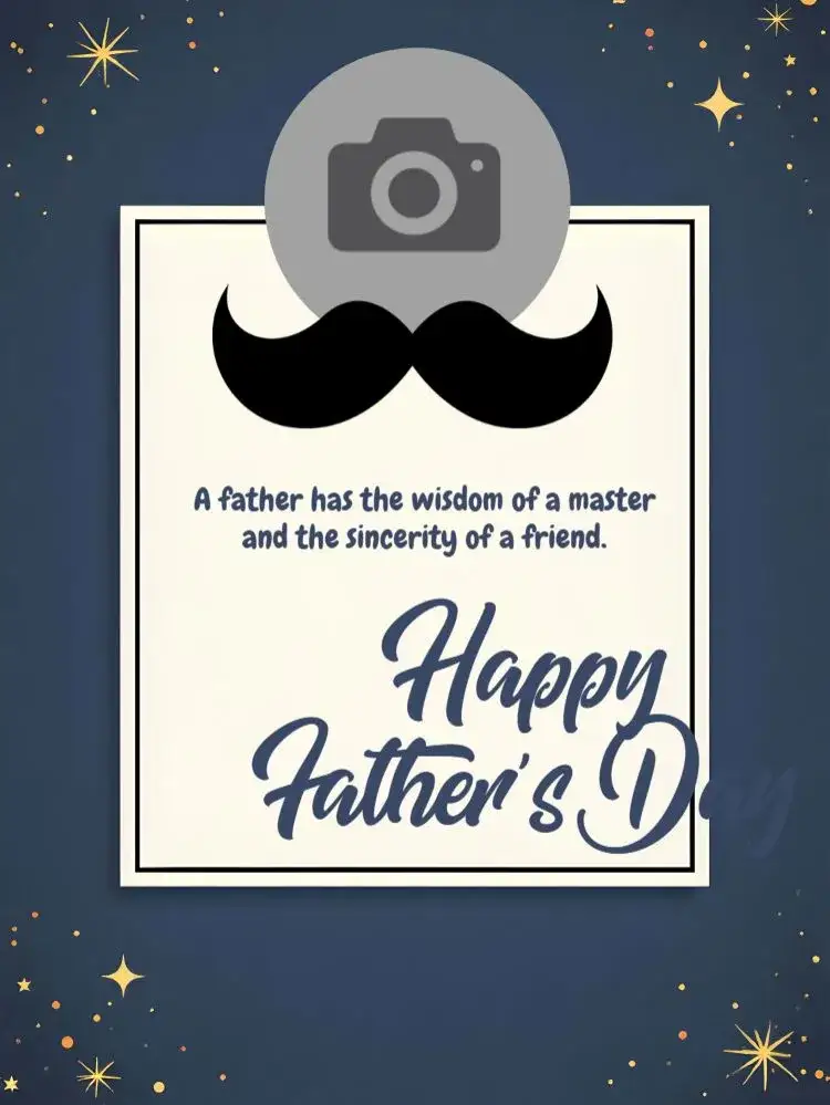 Invitation Father's Day Post With Tribute Photo – Most searched for theme modern, cozy, colorful, family, minimalist