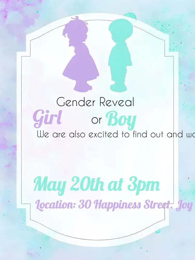 Boy or Girl Gender Reveal Tea