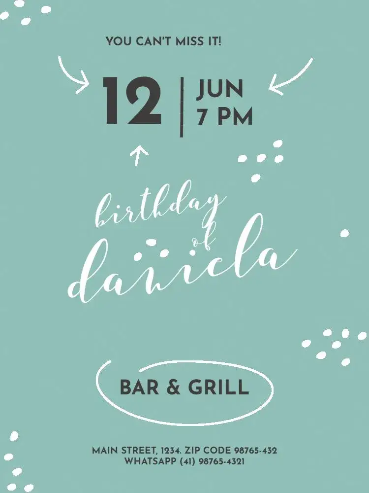 Invitation Adult Female Green Party – Kids' Birthday Party theme soft green, boho, elegant, natural, minimalist