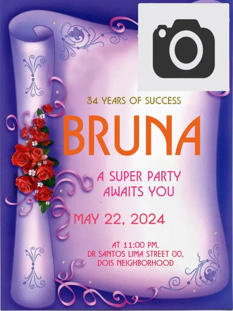With Photo To Edit invitation