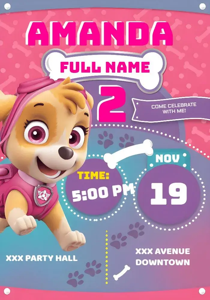 Skye Canina invitation
