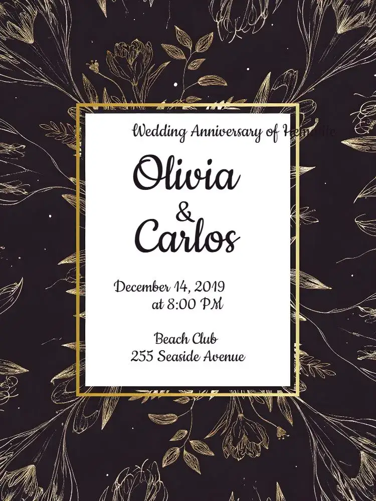 Invitation Strong Hematite Wedding Anniversary – Bridal Shower theme elegant, modern, minimalist, hematite tones, symbolic, subtle