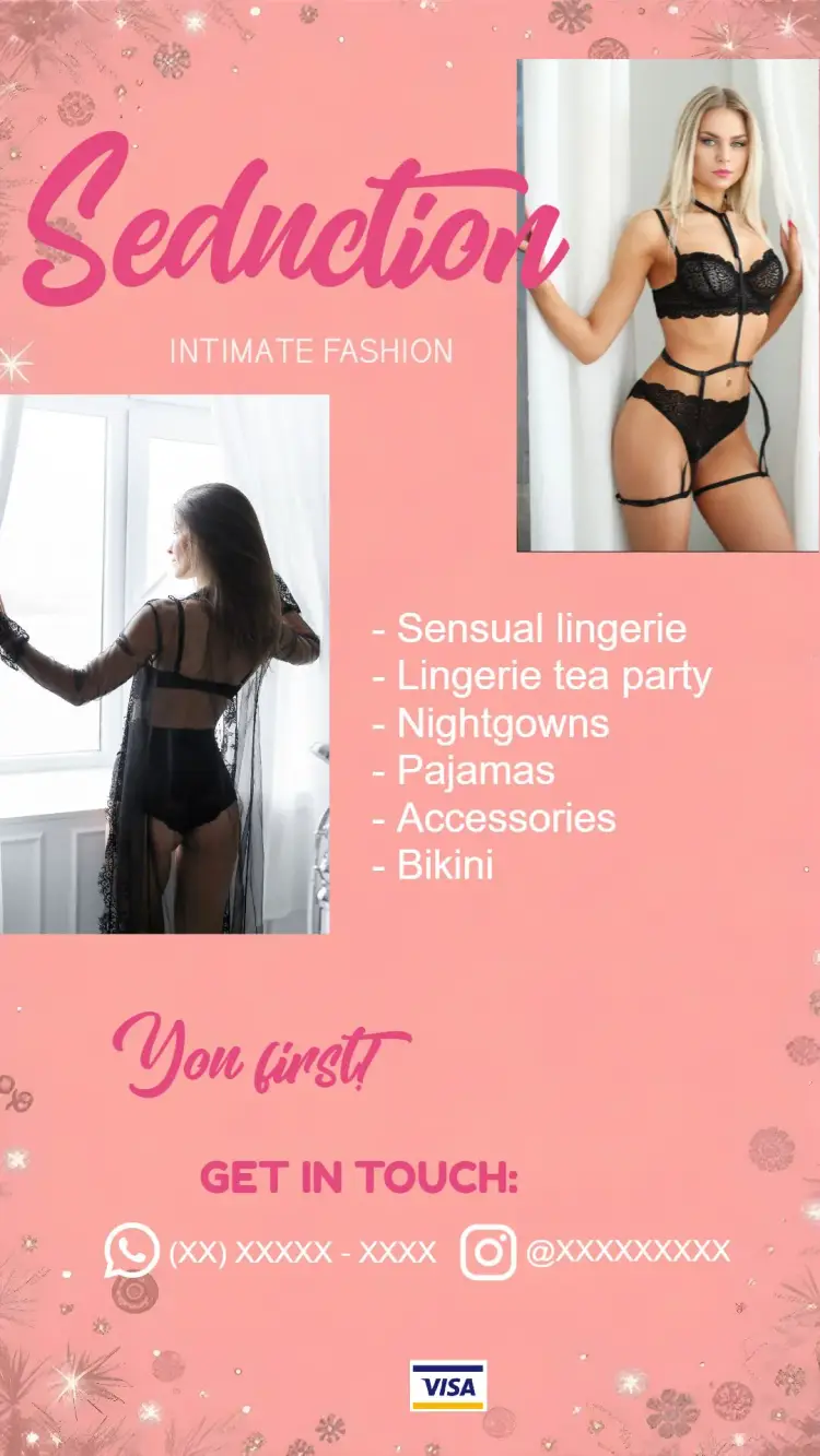 Intimate Fashion Sexshop.biquini Business Card invitation