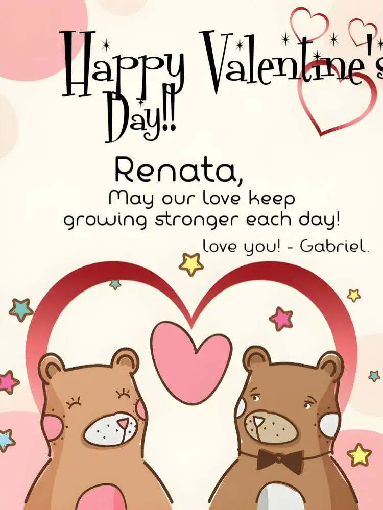 Invitation Valentine's Day Stars Card – Commemorative Dates theme romantic, colorful, modern, fun, celestial, minimalist