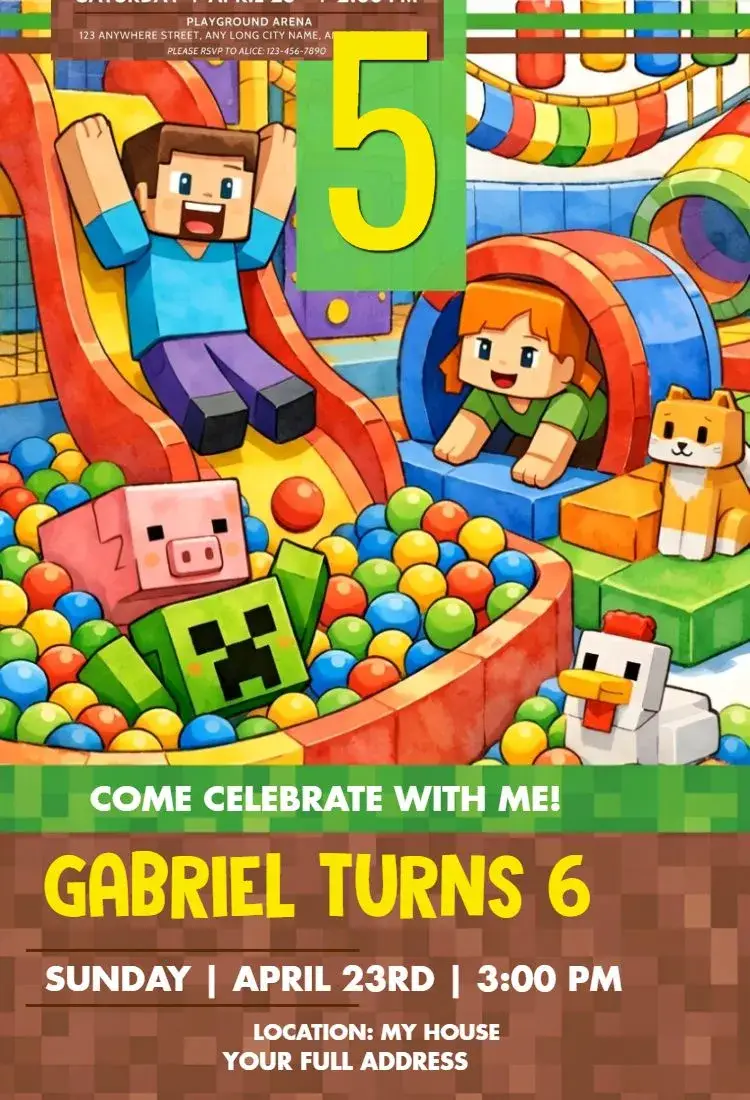 Minecraft 4 invitation