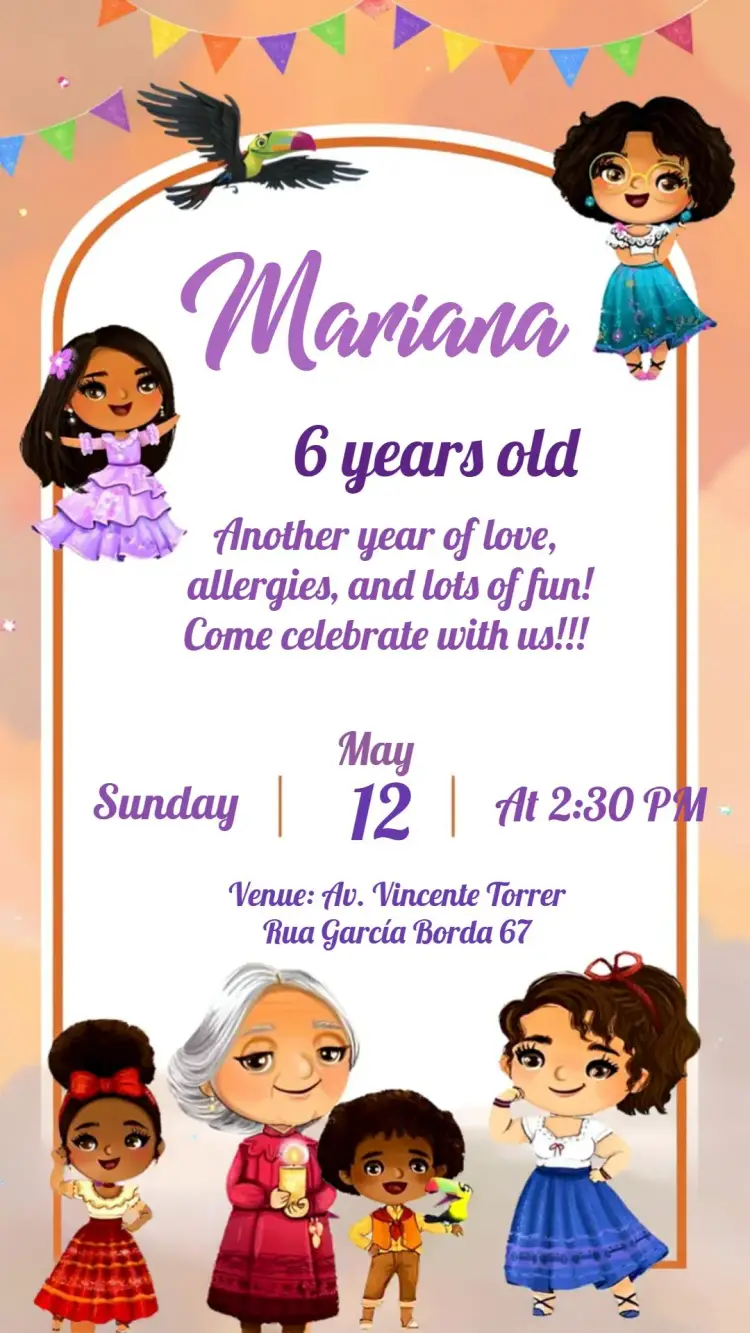 Enchanted Birthday Party invitation