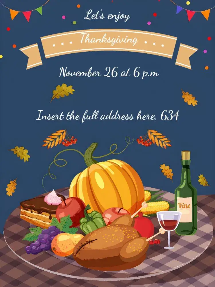 Thanksgiving Love invitation