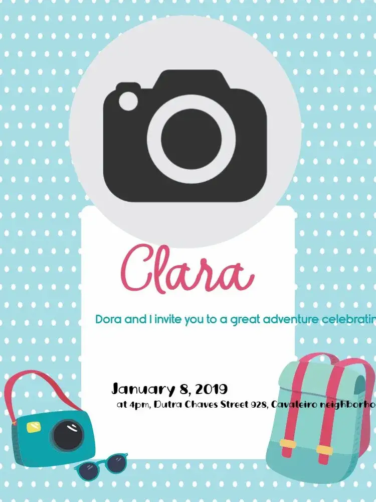 Invitation Travel Bubbles – Kids' Birthday Party theme blue, adventure, children's, fun-filled, colorful, playful