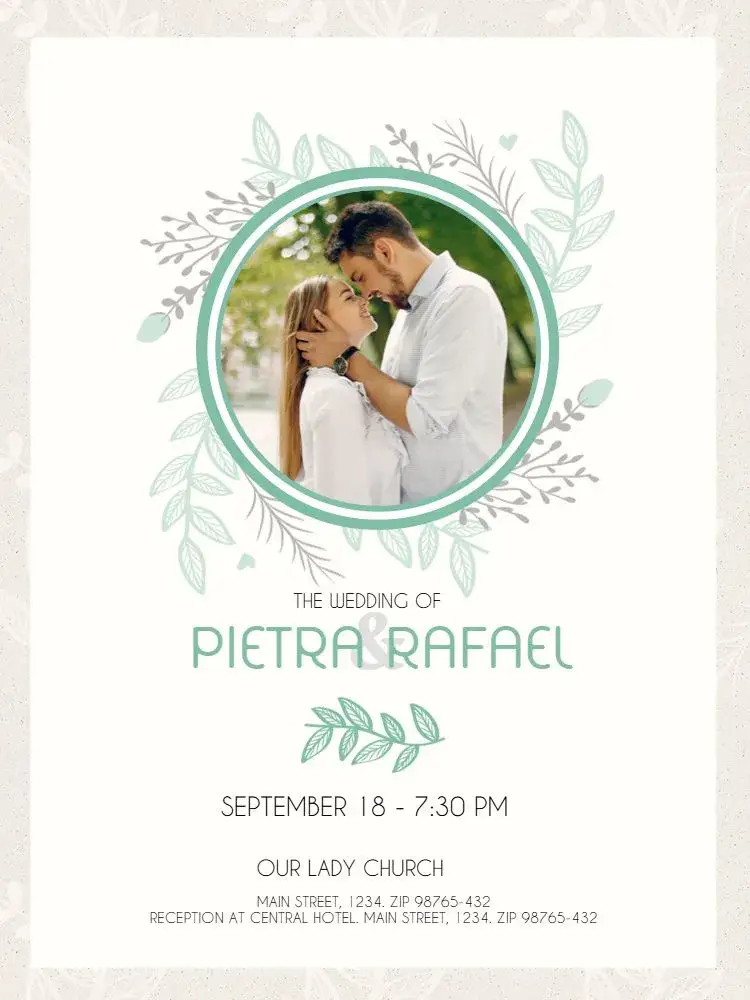 Wedding Couple Invitation