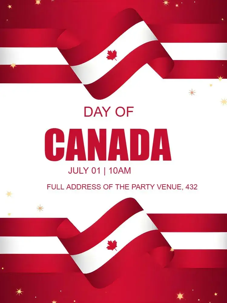 Canada Day Party invitation