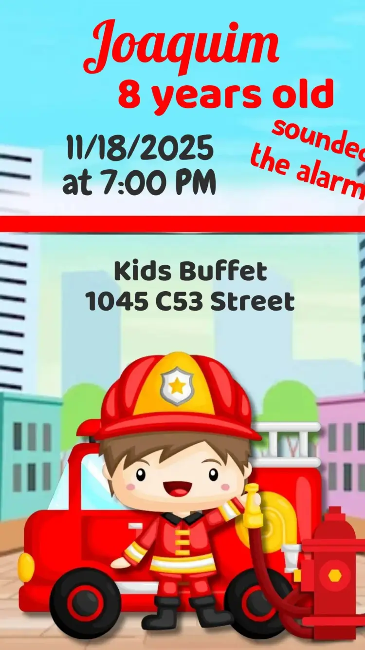 Firefighter invitation