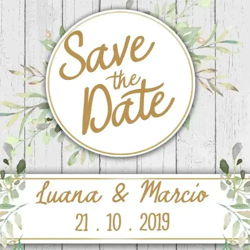Invite Save The Date Rustic Nature Modern editable and customizable