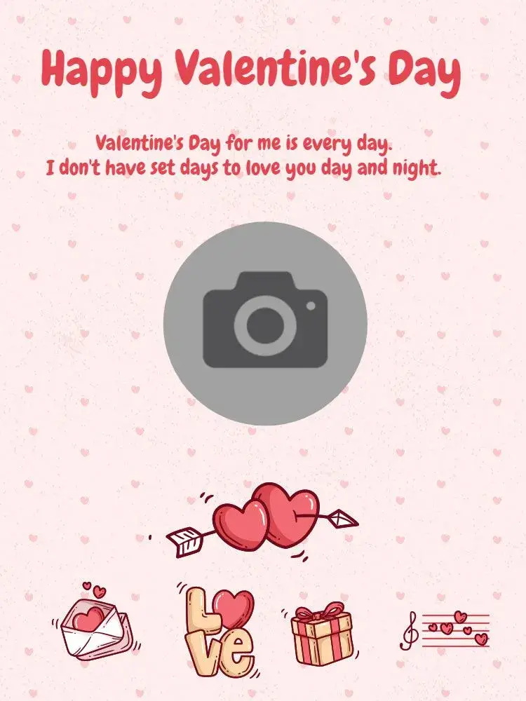 Valentine's Day Photo Card invitation