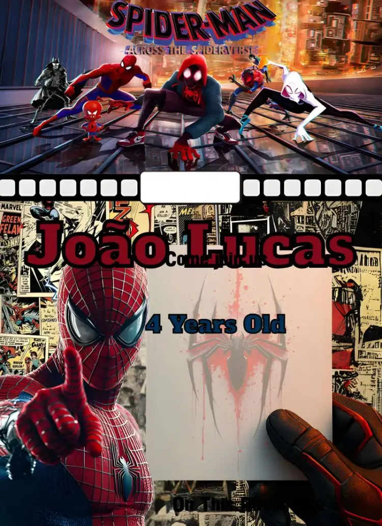 Spider-Man: Into the Spider-Verse invitation