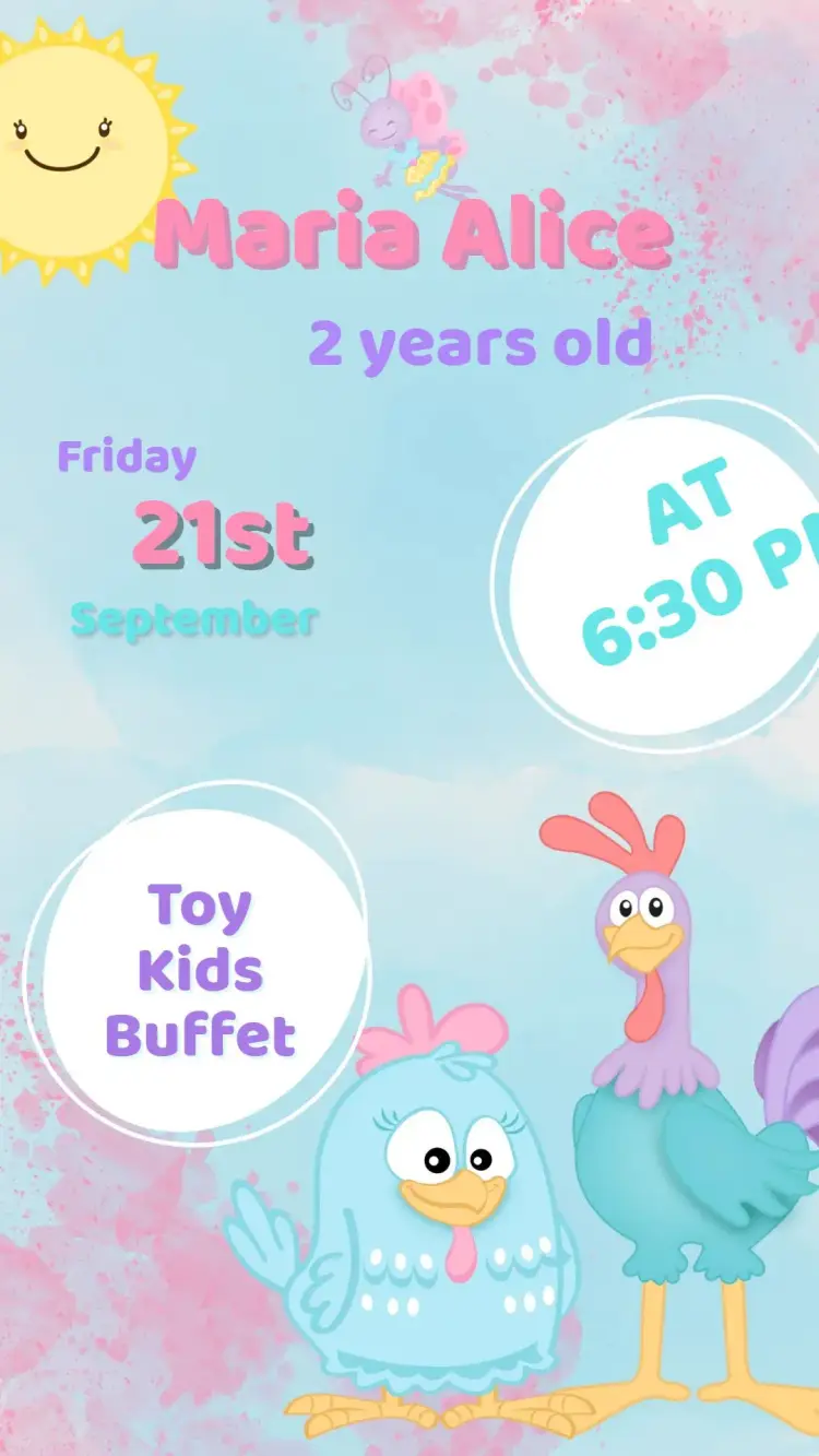 Birthday Invitation Little Chick Party