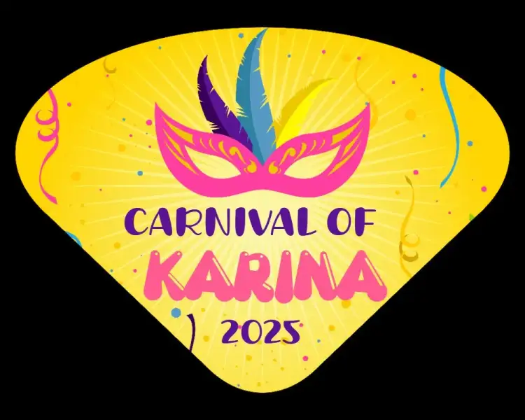 Invitation Ventarola De Carnaval Bailinho – Commemorative Dates theme colorful, fun-filled, carnival-themed, Brazilian-inspired, tropical, festive