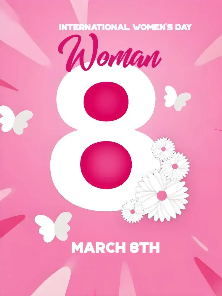 Invitation Post International Women's Day Flowers – Most searched for theme floral, elegant, colorful, minimalist, romantic