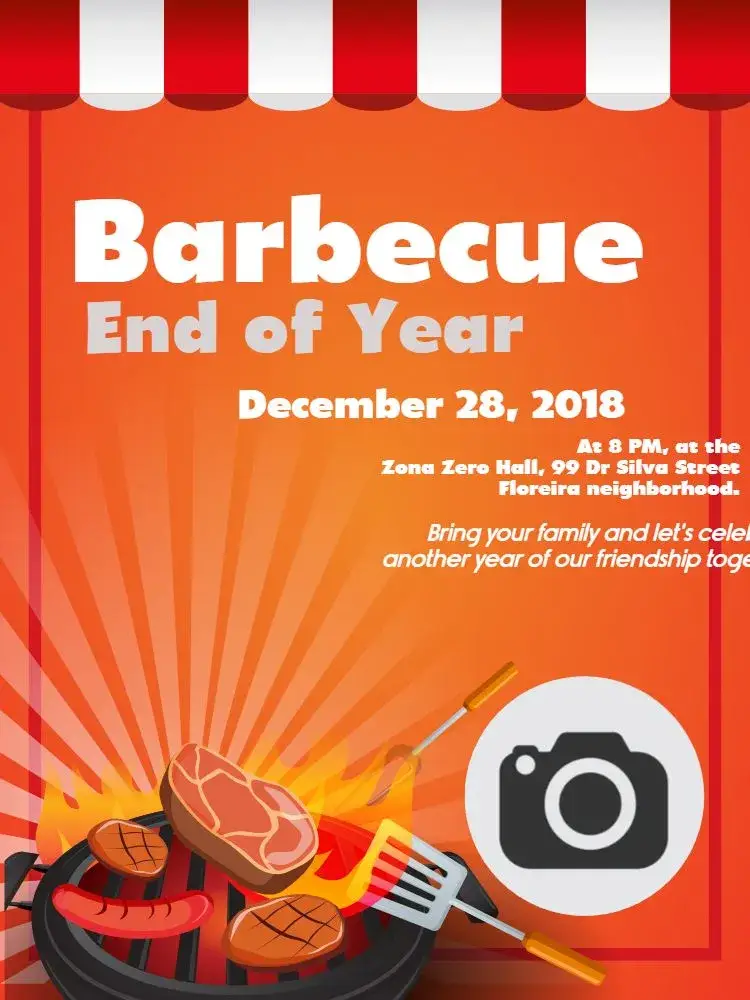 BBQ Tent invitation