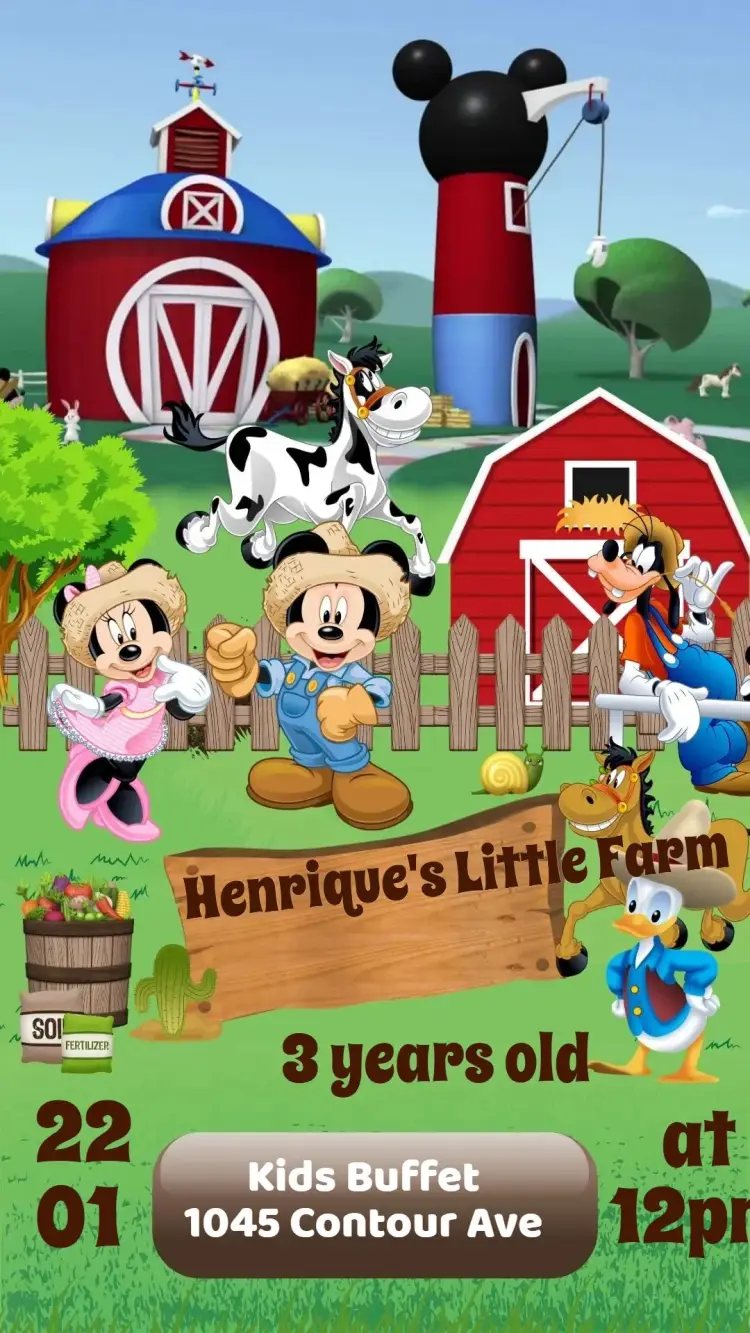 Mickey Farmer invitation