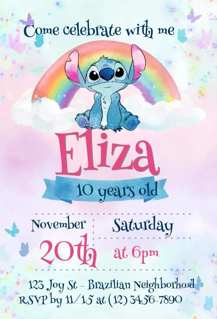Stitch invitation