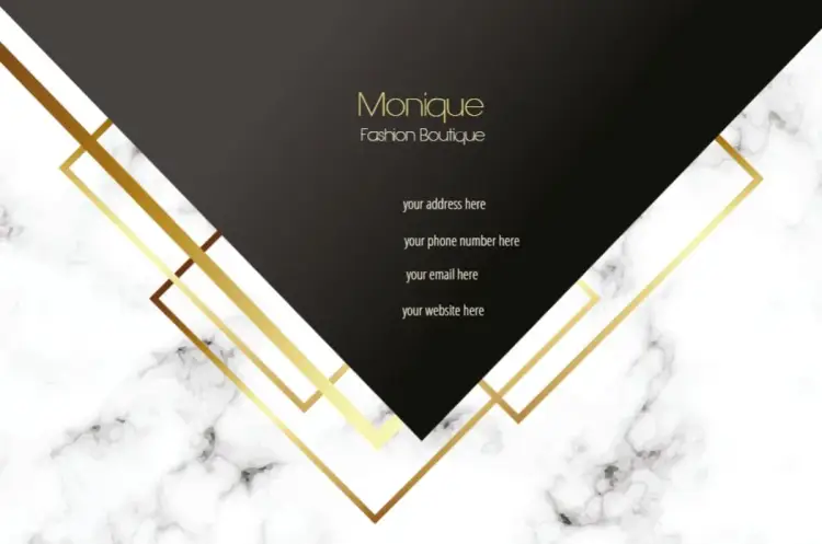 Stylish Women Back Card invitation