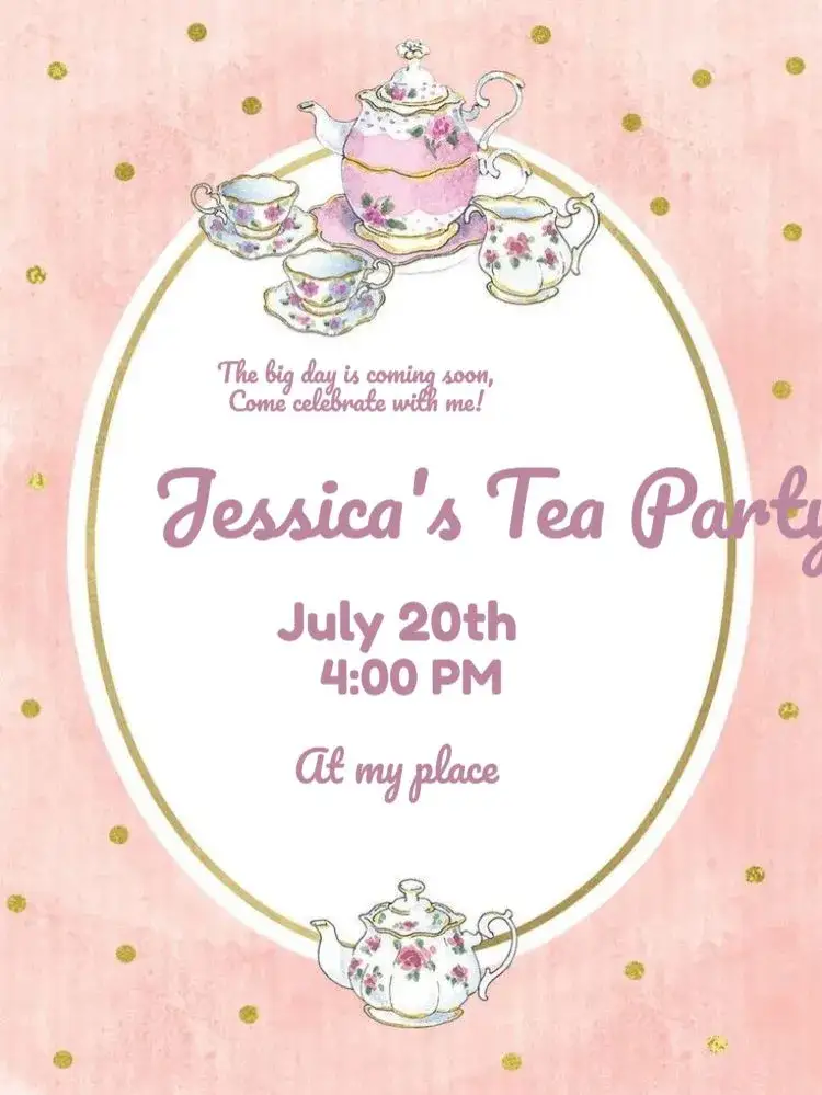Invitation Chic Kitchen Tea to Edit Pot – Raffle Tea theme elegant, feminine, pink, modern, fun, culinary