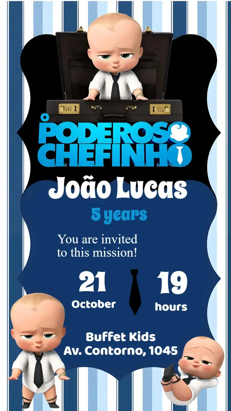 The Boss Baby invitation