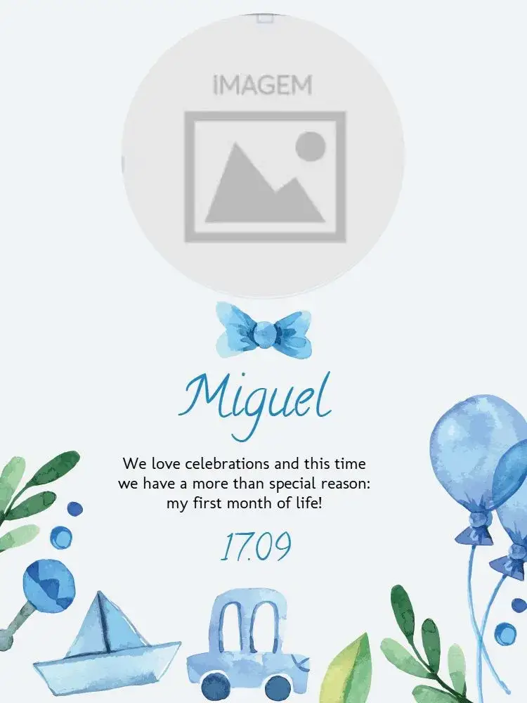 Invitation Baby Stroller – Diaper Shower theme watercolor, colorful, fun, childlike, modern