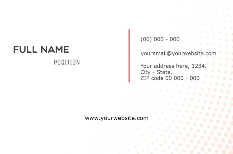 Business Card Back Technology Programming invitation