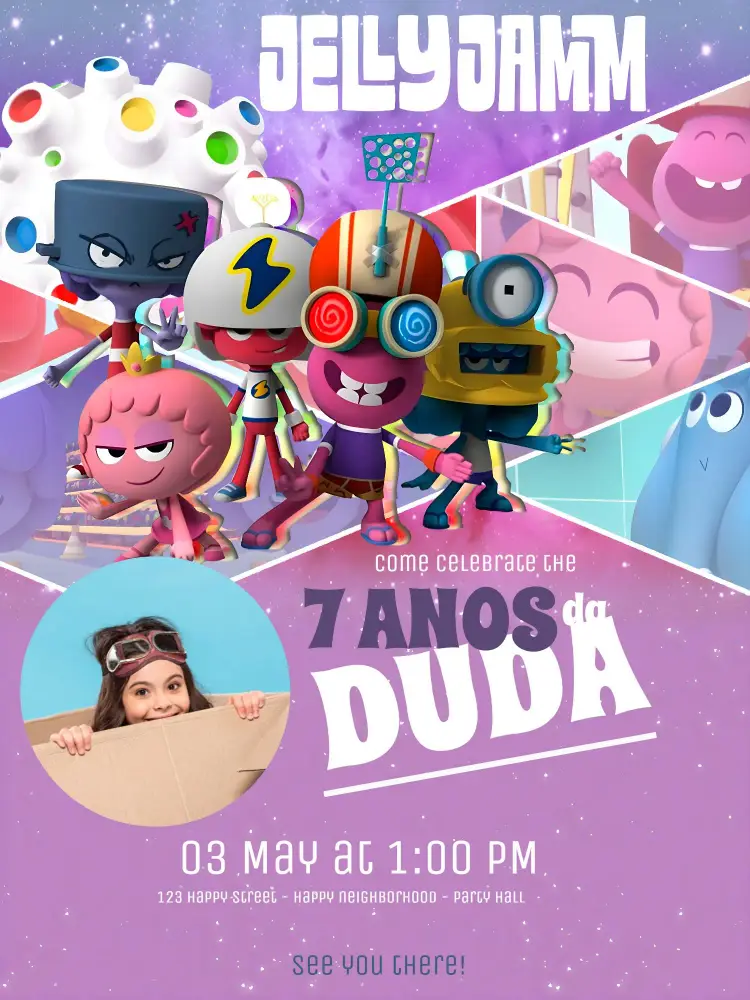Jelly Jamm With Photo invitation