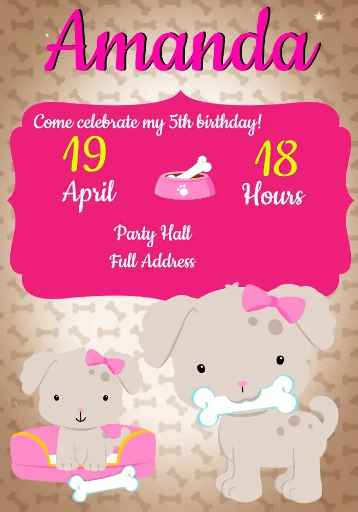 Puppies Dog invitation