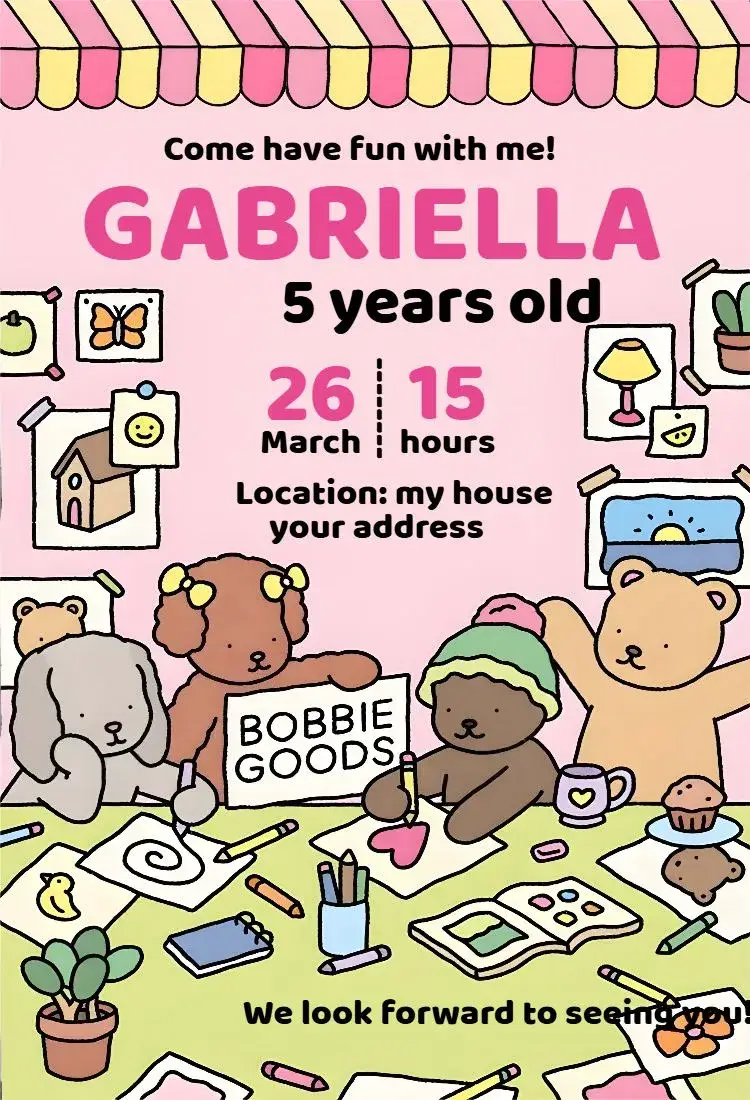 Bobbie Goods invitation