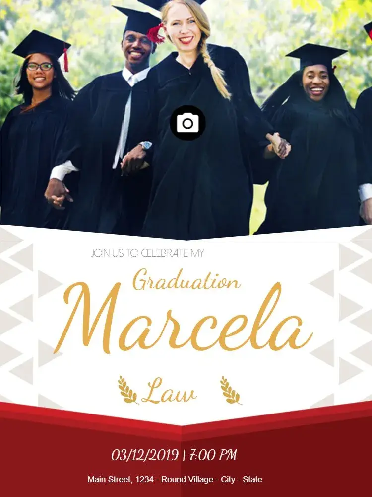 Graduation With Photo Graduation invitation