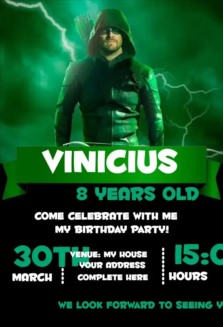Invite Arrow 1 editable and customizable