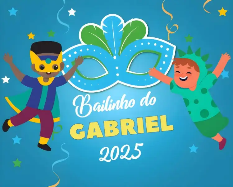Invitation Ventarola Carnival Fan Bloquinho – Commemorative Dates theme colorful, playful, tropical, fun, festive, carnival-themed