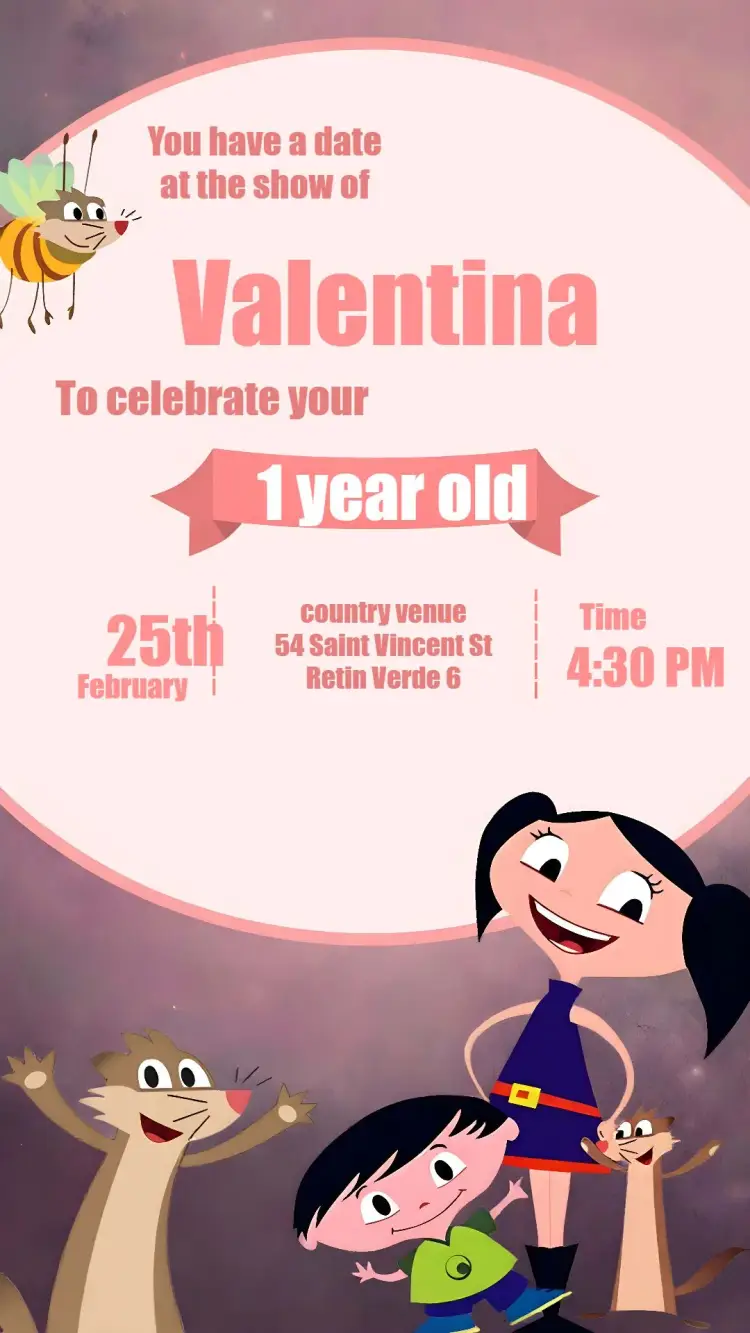 Show Da Lunna Infantil invitation